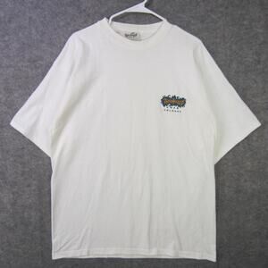 Vintage Rainforest Cafe Shirt Mens Large Embroidered Orlando Made USA 90s Tee